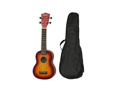 Aria Maikai MKU1 Soprano Ukulele with Bag, Cherry Sunburst click to zoom image