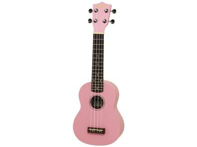 Aria Maikai MKU1 Soprano Ukulele with Bag, Pink 