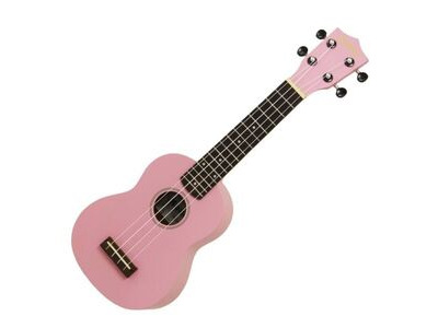 Aria Maikai MKU1 Soprano Ukulele with Bag, Pink click to zoom image