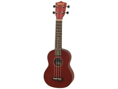 Aria Maikai MKU1 Soprano Ukulele with Bag, Red 