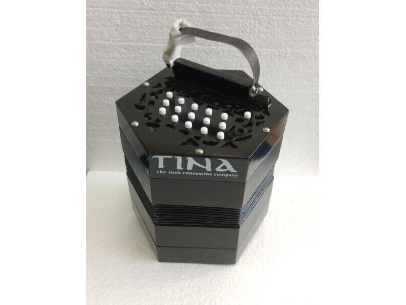 The Irish Concertina Company Tina Concertina Black click to zoom image