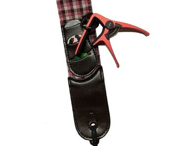 RockYou Guitar Strap Pic & Capo Holder Checker click to zoom image
