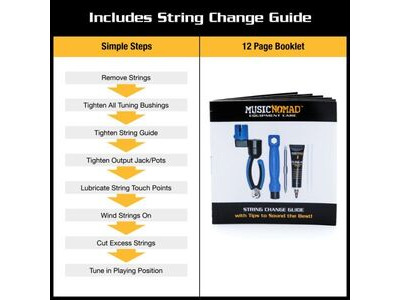 Music Nomad MN218 String Change Tool Kit β 6 Piece Guitar Maintenance Set click to zoom image