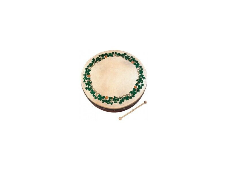 Waltons 8" Bodhran Shamrock click to zoom image