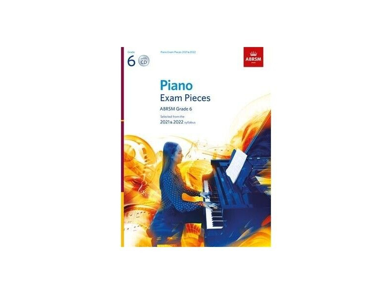 ABRSM Piano Exam Pieces 2021 & 2022 - Grade 6 (Book & CD) click to zoom image