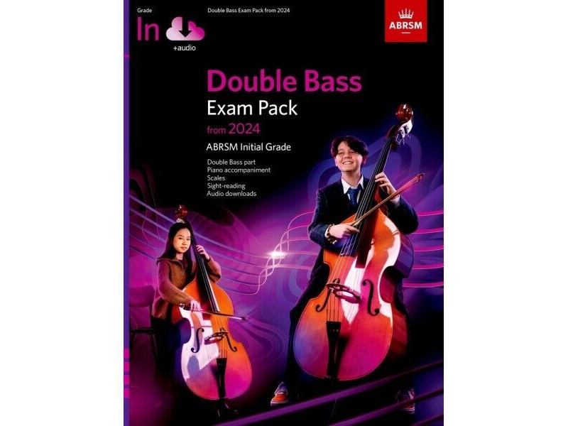 ABRSM DOUBLE BASS EXAM PACK 2024, INITIAL GRADE click to zoom image