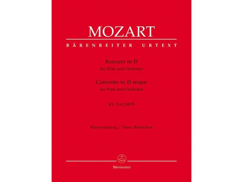 Barenreiter Mozart Concerto in D Major K.314 click to zoom image
