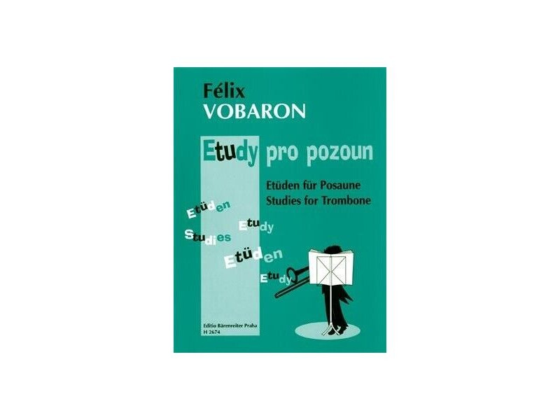 Barenreiter Félix Vobaron : Etuden fur Posaune / Studies for Trombone click to zoom image