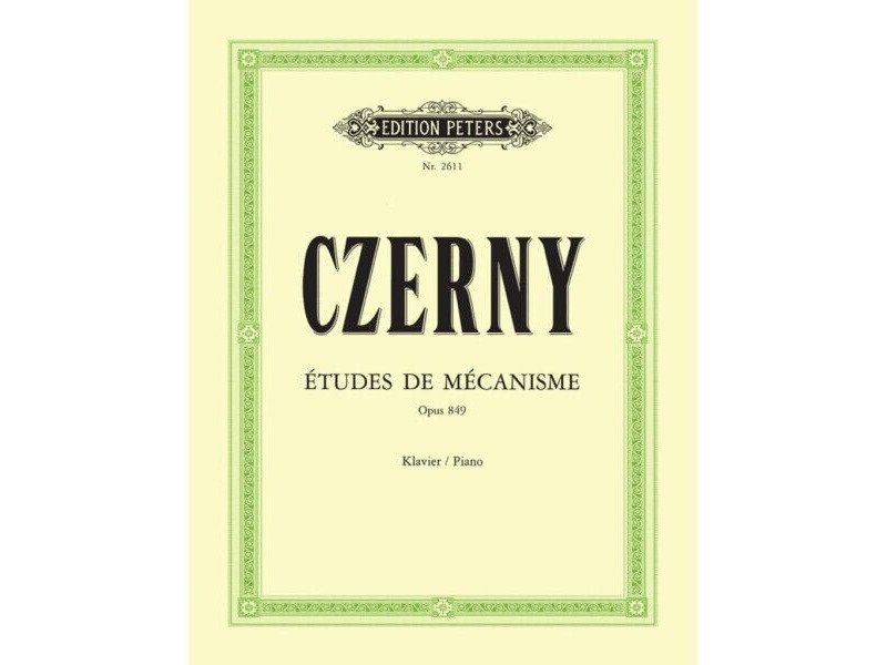 Edition Peters Czerny: 30 Studies of Mechanism Op. 849 click to zoom image