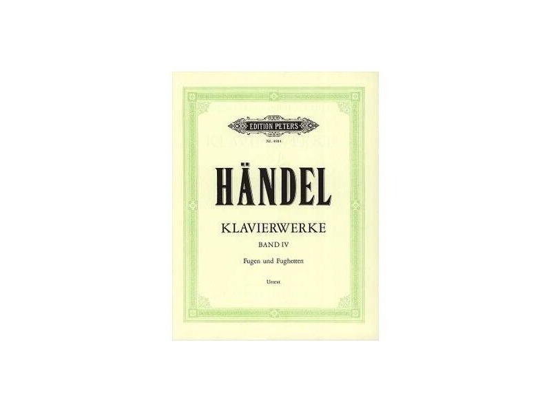 Edition Peters Handel : Keyboard Works Vol.4 click to zoom image