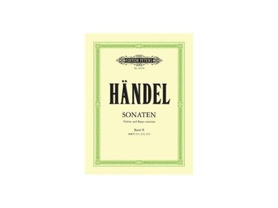 Edition Peters Handel : Sonatas - Volume 2 Violin