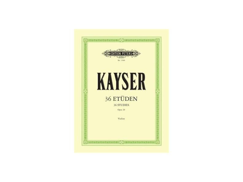 Edition Peters Kayser - 36 Studies Violin click to zoom image