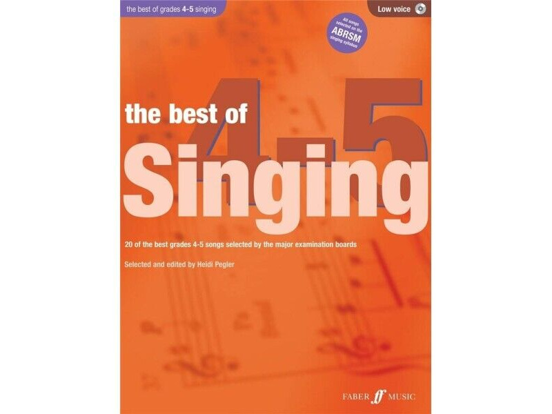 Faber Music The Best of Singing Grades 4-5 Low Voice click to zoom image