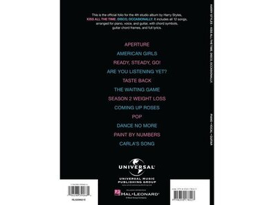 Hal Leonard Harry Styles: Kiss all the Time. Disco, Occasionally (PVG) click to zoom image