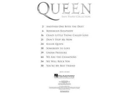 Hal Leonard Queen: Easy Piano Collection click to zoom image