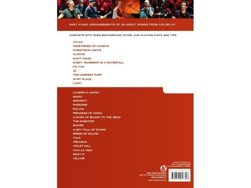 Hal Leonard Really Easy Piano: Coldplay click to zoom image