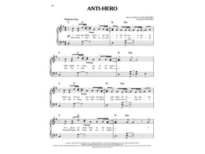 Hal Leonard Taylor Swift - Midnights (Easy Piano) click to zoom image