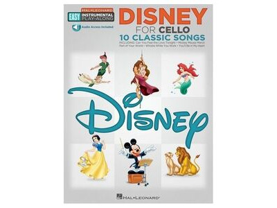 Hal Leonard Easy Instrumental Play-Along Disney for Cello 10 Classic Songs
