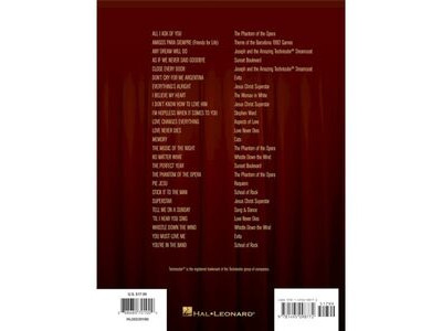 Hal Leonard The Andrew Lloyd Webber Sheet Music Collection: 25 Greatest Hits: Easy Piano click to zoom image