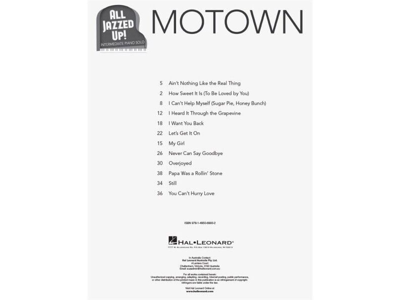 Hal Leonard Mowtown - All Jazzed Up! click to zoom image