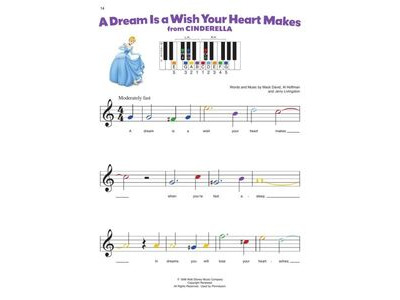 Hal Leonard Piano By Color: Disney Princess Collection click to zoom image