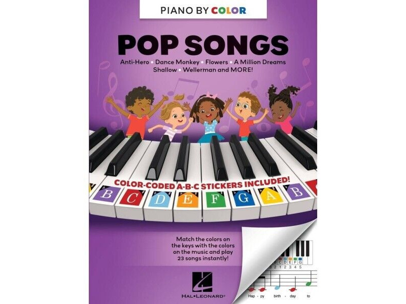 Hal Leonard Piano By Color: Pop Songs click to zoom image