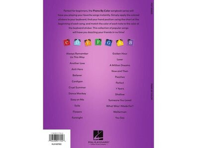 Hal Leonard Piano By Color: Pop Songs click to zoom image