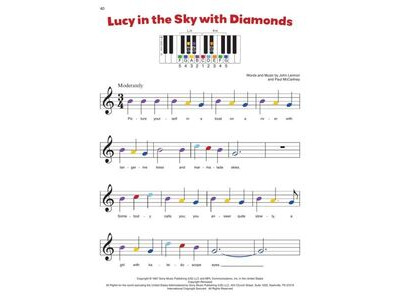 Hal Leonard Piano By Color: The Beatles click to zoom image