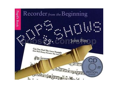 Hal Leonard Recorder from the Beginning: Pops & Shows by John Pitts with CD