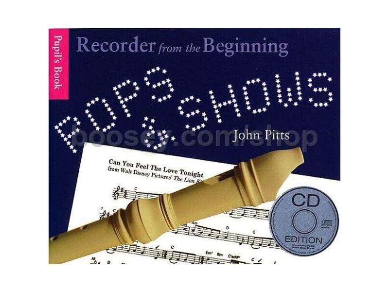 Hal Leonard Recorder from the Beginning: Pops & Shows by John Pitts with CD click to zoom image