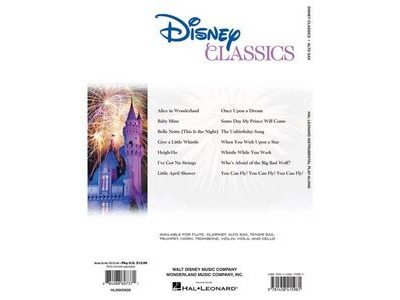 Hal Leonard Disney Classics for Alto Sax (Hal Leonard Instrumental Play-Along Series) click to zoom image