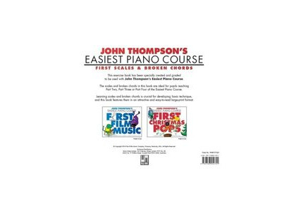 Hal Leonard John Thompsons Easiest Piano Course: First Scales & Broken Chords click to zoom image