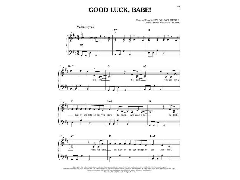 Hal Leonard Popular Sheet Music of the 2020's 30 Hit Songs click to zoom image