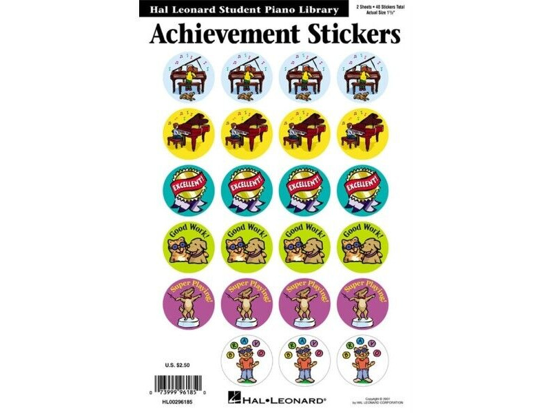 Hal Leonard Achievement Stickers click to zoom image