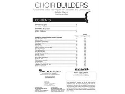 Hal Leonard Choir Builders click to zoom image