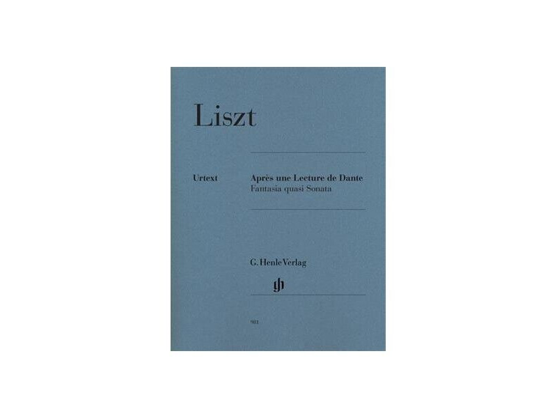 Henle Liszt - Après Une Lecture De Dante - Fantasia Quasi Sonata click to zoom image