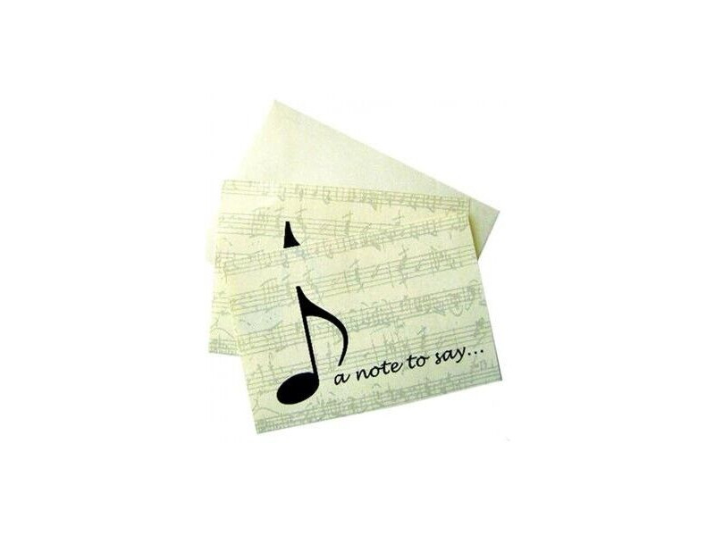 Music Gifts Company 'A Note To Say' Notelets click to zoom image