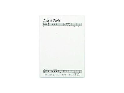 Music Gifts Company A6 Notepad Take A Note 