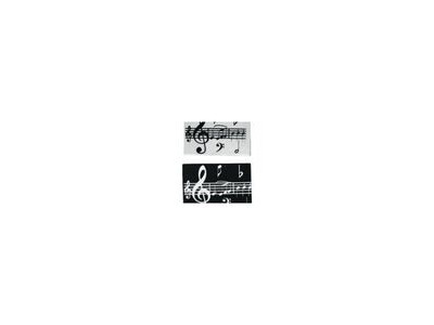 Music Gifts Company Black and White Music Note Eraser
