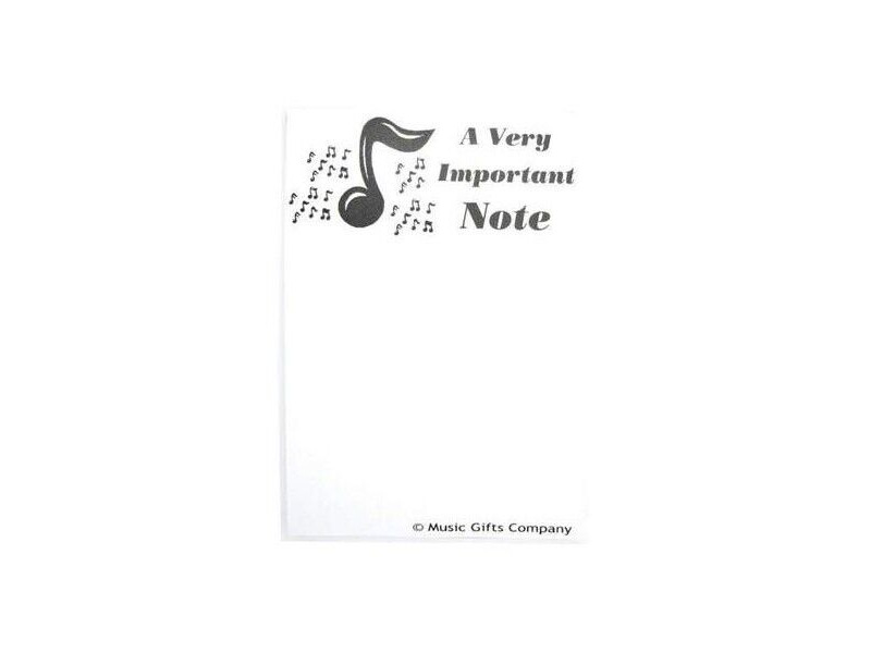 Music Gifts Company Very Important Note Notepad click to zoom image