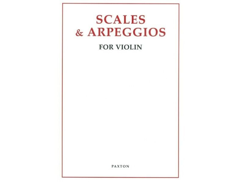 Novello Scales And Arpeggios For Violin (Paxton) click to zoom image