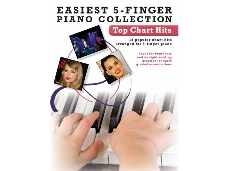 Wise Publications Easiest 5 Finger Piano Collection: Top Chart Hits click to zoom image