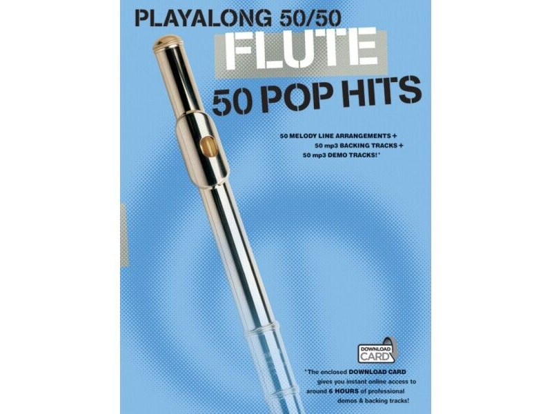Wise Publications Playalong 50/50 Flute - 50 Pop Hits click to zoom image