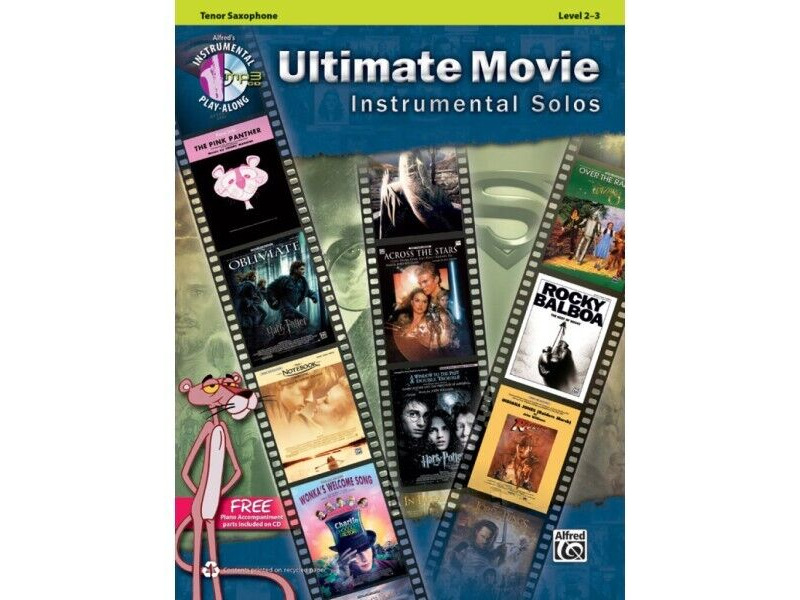 Alfred Music Ultimate Movie Instrumental Solos: Tenor Saxophone click to zoom image