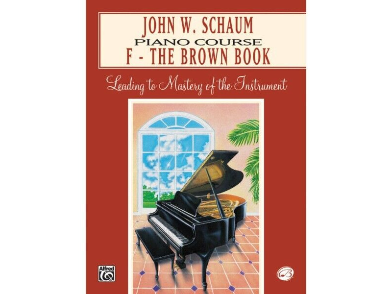Alfred Music John W. Schaum Piano Course F The Brown Book click to zoom image