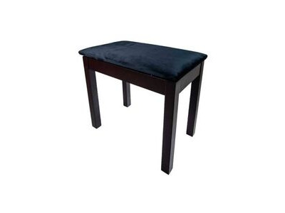 Boosey & Hawkes Prelude DX11 Piano Stool with Book Storage, Black Velvet Top, Polished Ebony 