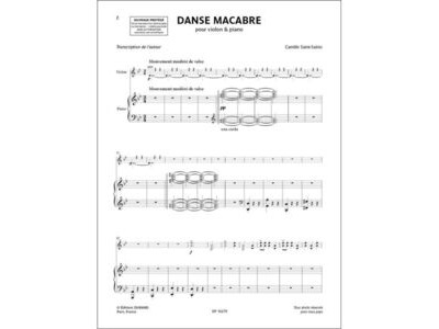 Durand Danse Macabre Opus 40 (Saint-Saëns) click to zoom image