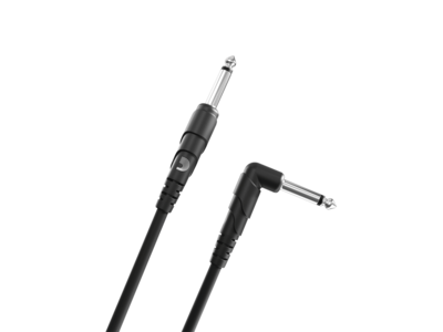 D'Addario Classic Series Instrument Cable, Right Angle Plug, 10 feet 