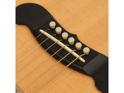 D'Addario Injected Molded Bridge Pins with End Pin, Set of 7, Ivory click to zoom image