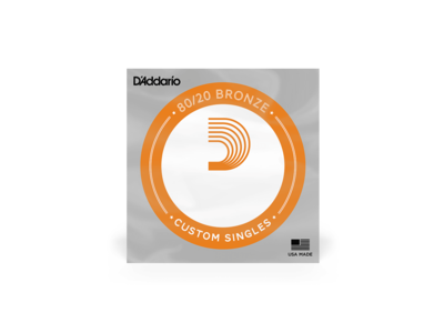 D'Addario Bronze Wound Acoustic Guitar Single String, .045 